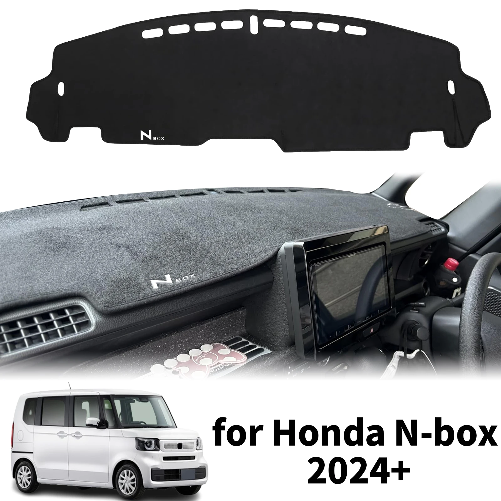 

fit for Honda N-Box Custom JF5 JF6 2024-2026 RHD Car Dashmat Dashboard Cover Pad Protective Carpet DashMat Sunshade Accessories
