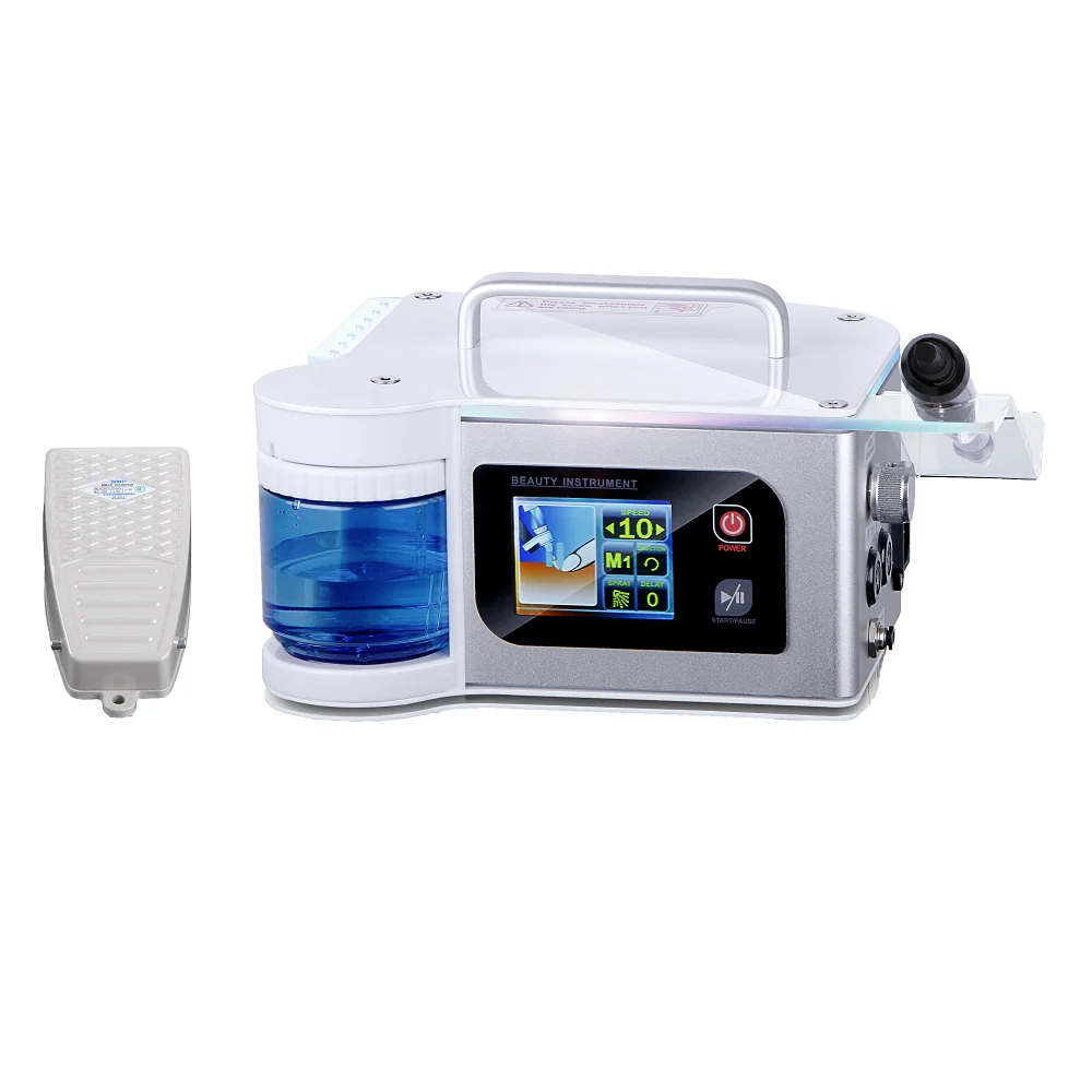 Elektryczna frezarka do paznokci STLF, importowana z Korei, do manicure i pedicure, z końcówką do frezowania.