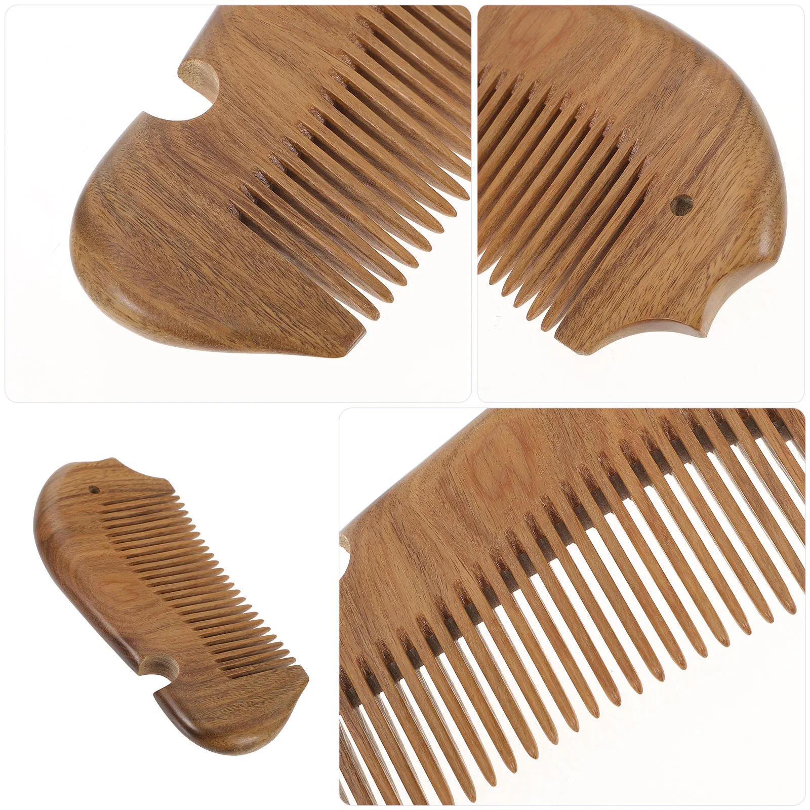 

Natural Sandalwood Massage Comb For Hair Scalp Portable Wooden Hairdressing Comb With Smooth Teeth Anti- Practical