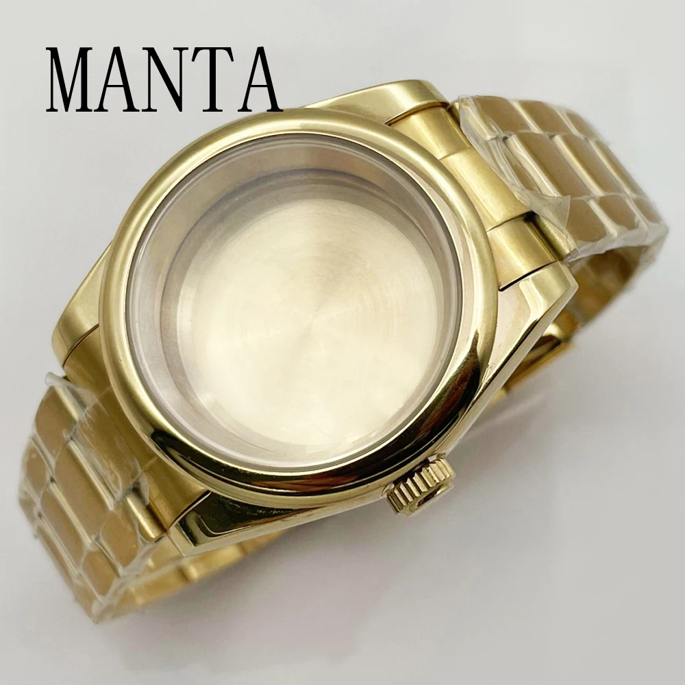 MANTA 36 мм/39 мм корпус для часов из сапфирового стекла подходит для Miyota8205/8215/821A ETA2836/2824 Mingzhu2813/3804 NH35Movement