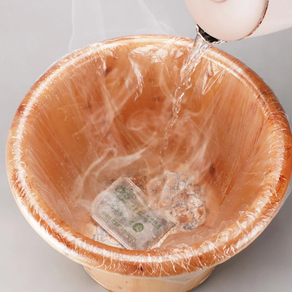 

160Pcs Disposable Foot Bath Bags Pe Heat Resistant Waterproof Breathable Pedicure Supplies for Spa Salon Home Foot Bath Bag