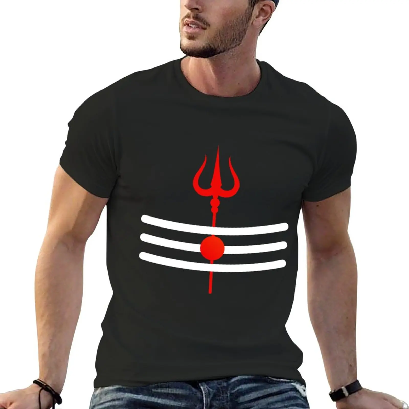 New Shiva Trishul T-Shirt graphic t shirt tees sweat shirt t shirt man t shirts for men graphic