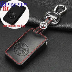 jingyuqin 3 Buttons Leather Car Key Cover For Toyota Premio Avalon Camry Smart Keyless Case Wallet KeyChain