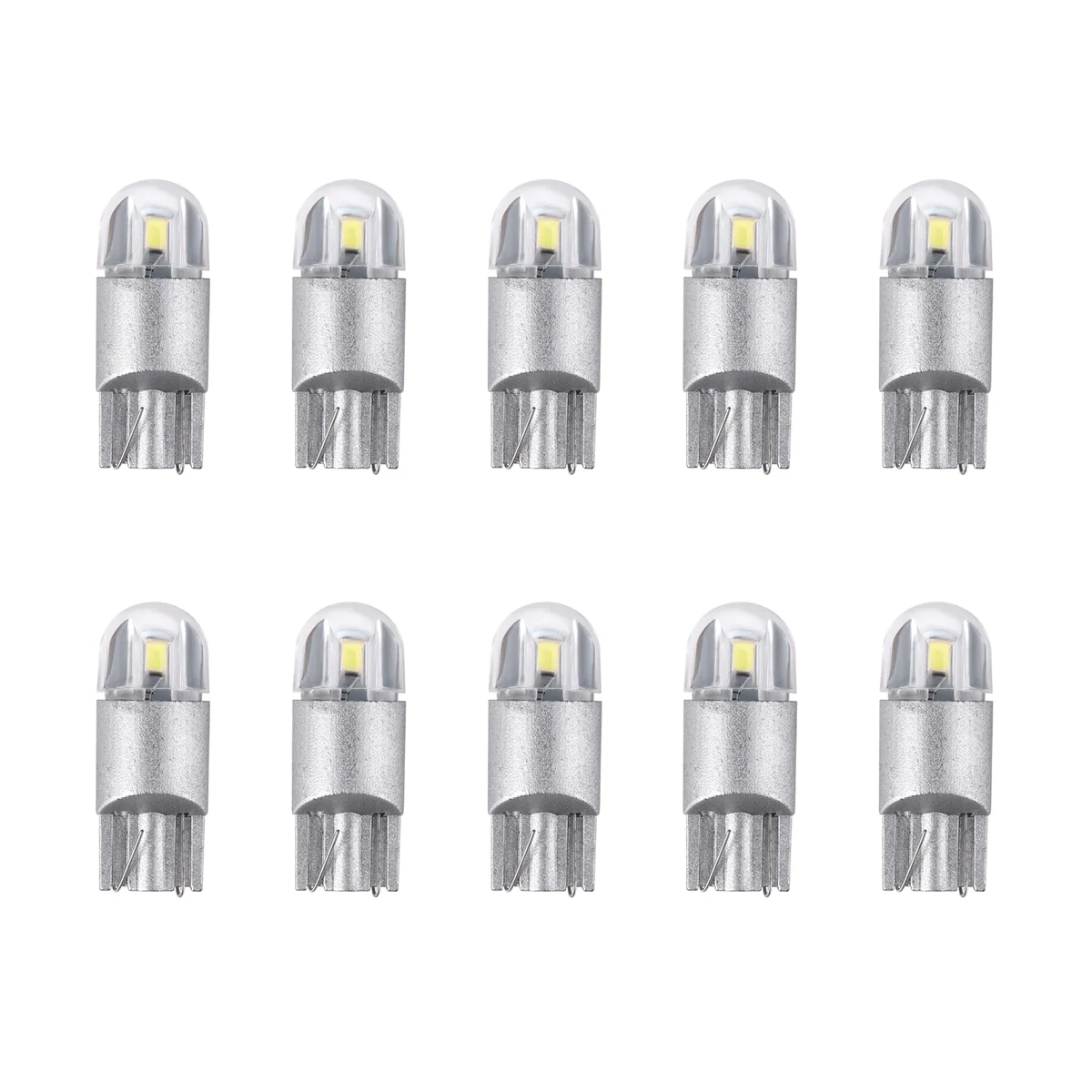 10Pcs 6000K Canbus T10 168 194 W5W Dome License Side Marker LED Light Bulb White