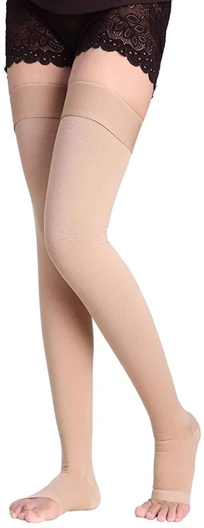 Thigh High Compression Socks for Women 30-40 mmHg Compression Stockings Medical Support Hose Graduated Compression