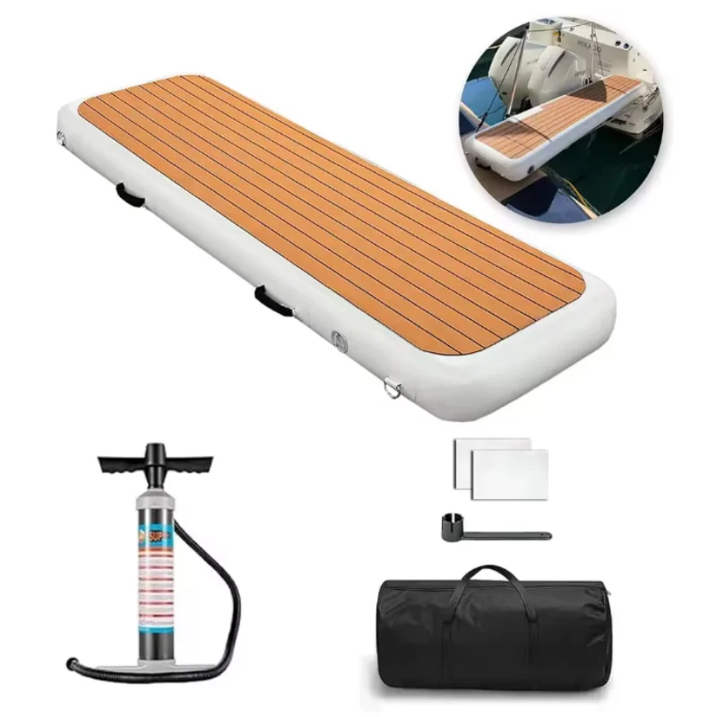 Direct sale in stock, clearance price! Portable Inflatable Air Cushion Dock Water Platform Swimming Dock Mat Inflatable Floating