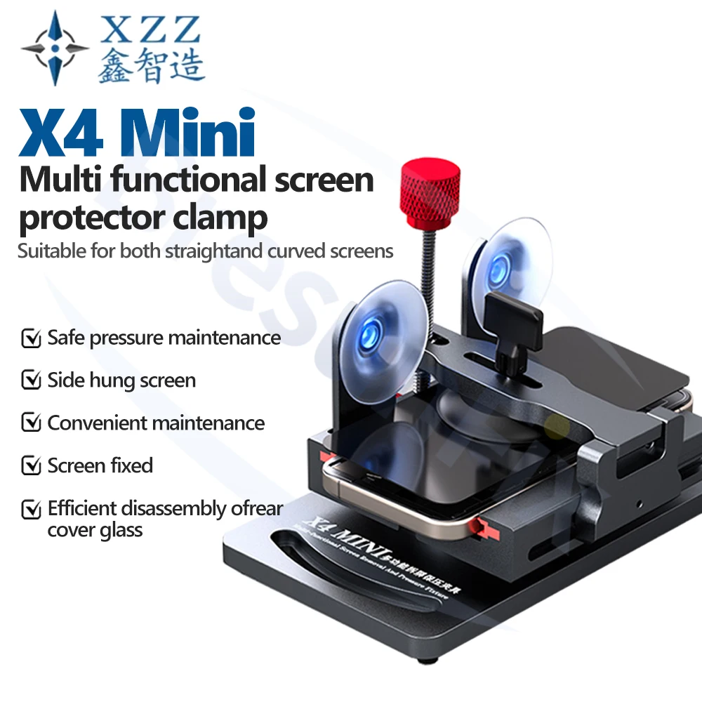 XZZ X4 Mini Multi-Function Screen Removal Pressure Clamp Side-Mounted for Phone Screen Rear Cover Glass Repair Disassembly  Tool