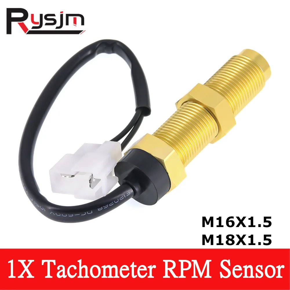 1 Piece Diesel Engine Tachometer Sensor M16 M18 Marine Car Motor Boat Tacho meter RPM gauge REV Counter 12V/24V