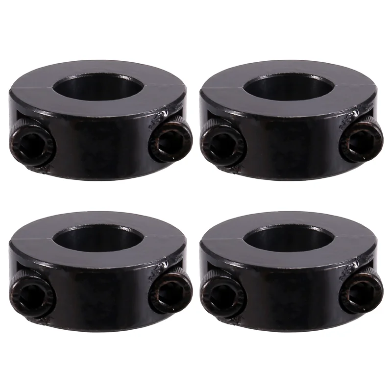 ABWR-4PCS مزدوجة سبليت رمح الياقات أكسيد مجموعة المسمار نمط مزدوج سبليت Setscrew رمح طوق القطر الداخلي 20*40*15 مللي متر
