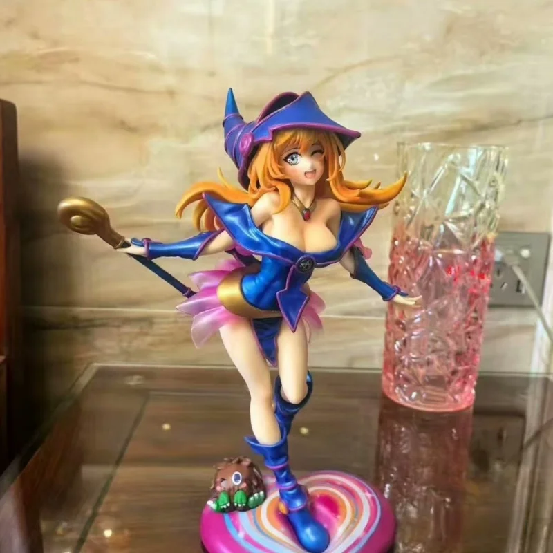 

28cm Duel Monsters Ryuukishi Black Magician Girl Pvc Action Figure Anime Figure Model Toys Collection Doll Gift Decoration Gift