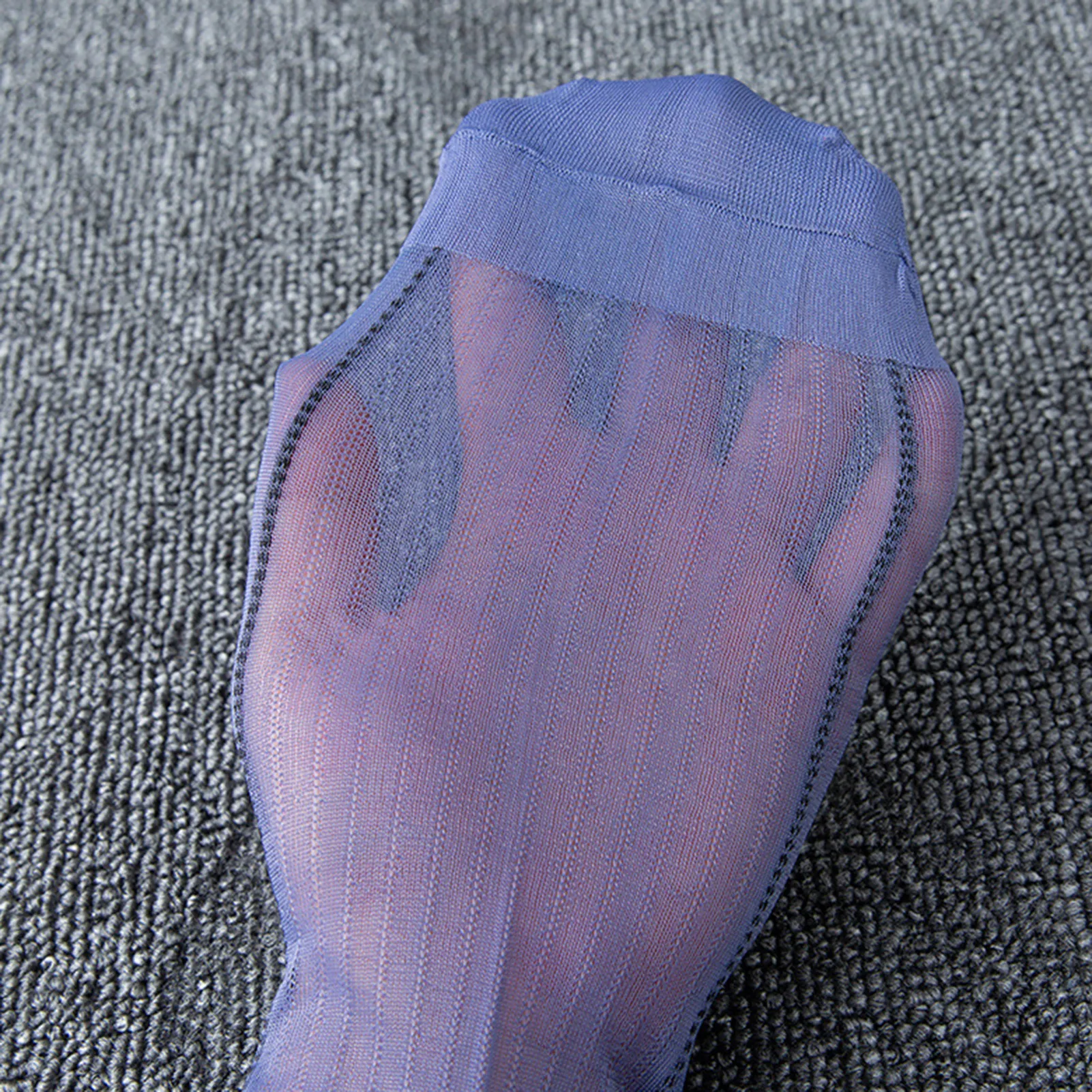 Ultradünne, atmungsaktive Nylon-Jacquard-Socken für Herren, geruchshemmend, bequeme Wadensocken, Senioren-Freizeitsocken, 12 x 27 cm