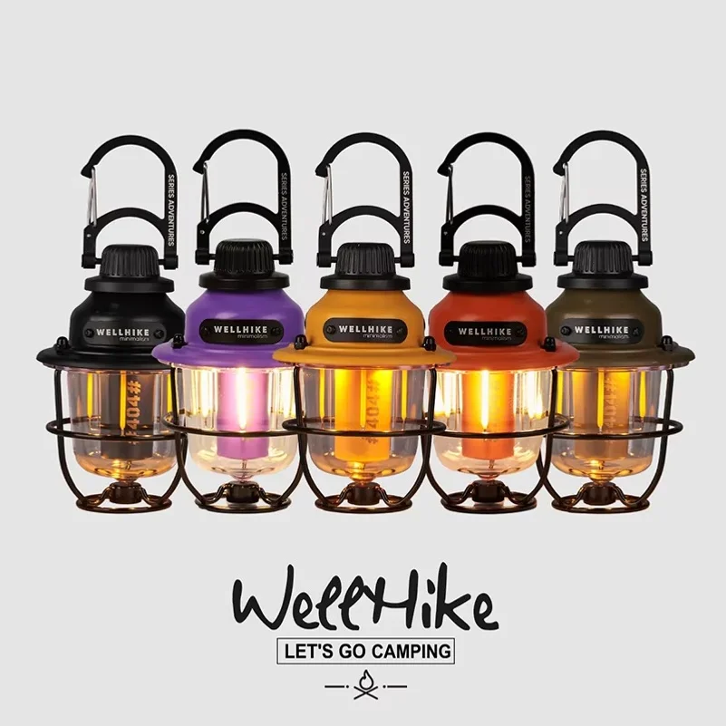 Wellhike Outdoor Pinecone Light Ultra Long Life Lighting Camping Portable Camp Atmosphere Mini Light Tent Canopy Flashlight