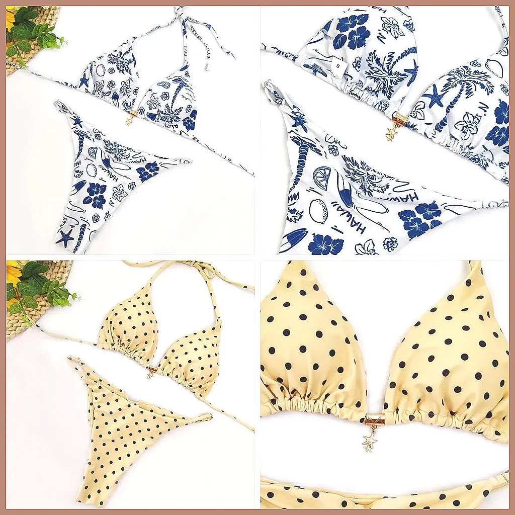 

Sexy Brazilian Bikini Set 2026 Women's Swimwear Summer Beach Bathing Suits Two Piece