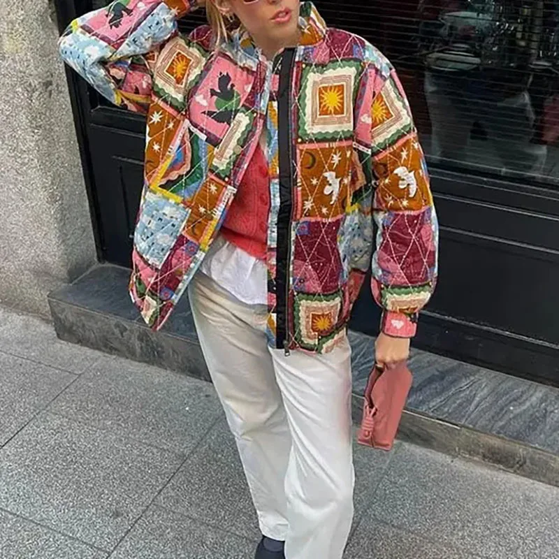 Chaqueta de bombardero para mujer, abrigo Vintage de moda, Tops de manga larga, cárdigan informal holgado de calle Harajuku, primavera y otoño, 2024