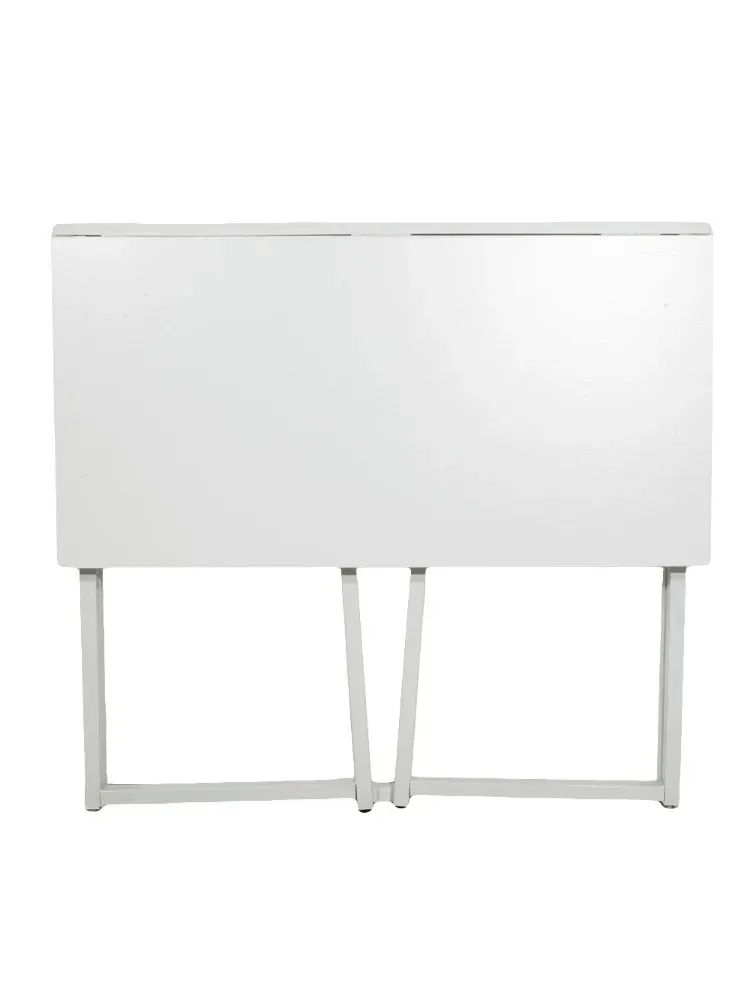 Space-Saving Home Office Desk, Foldable Computer Table, Laptop Table, Writing Desk, Compact Study Reading Table (White) RT