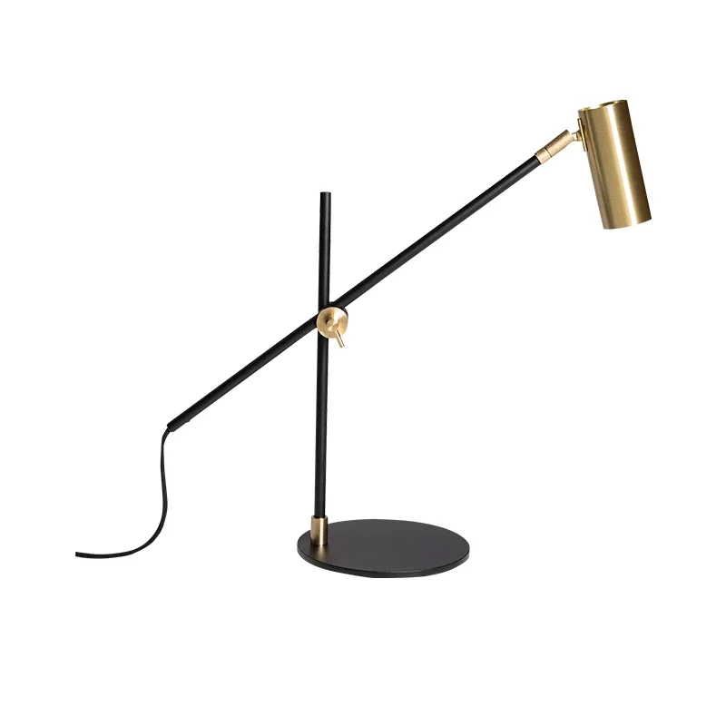 Luxury Bedroom Adjustable Modern Design Luminaire Simple Metal Table Lamp For Art Desk Lamp