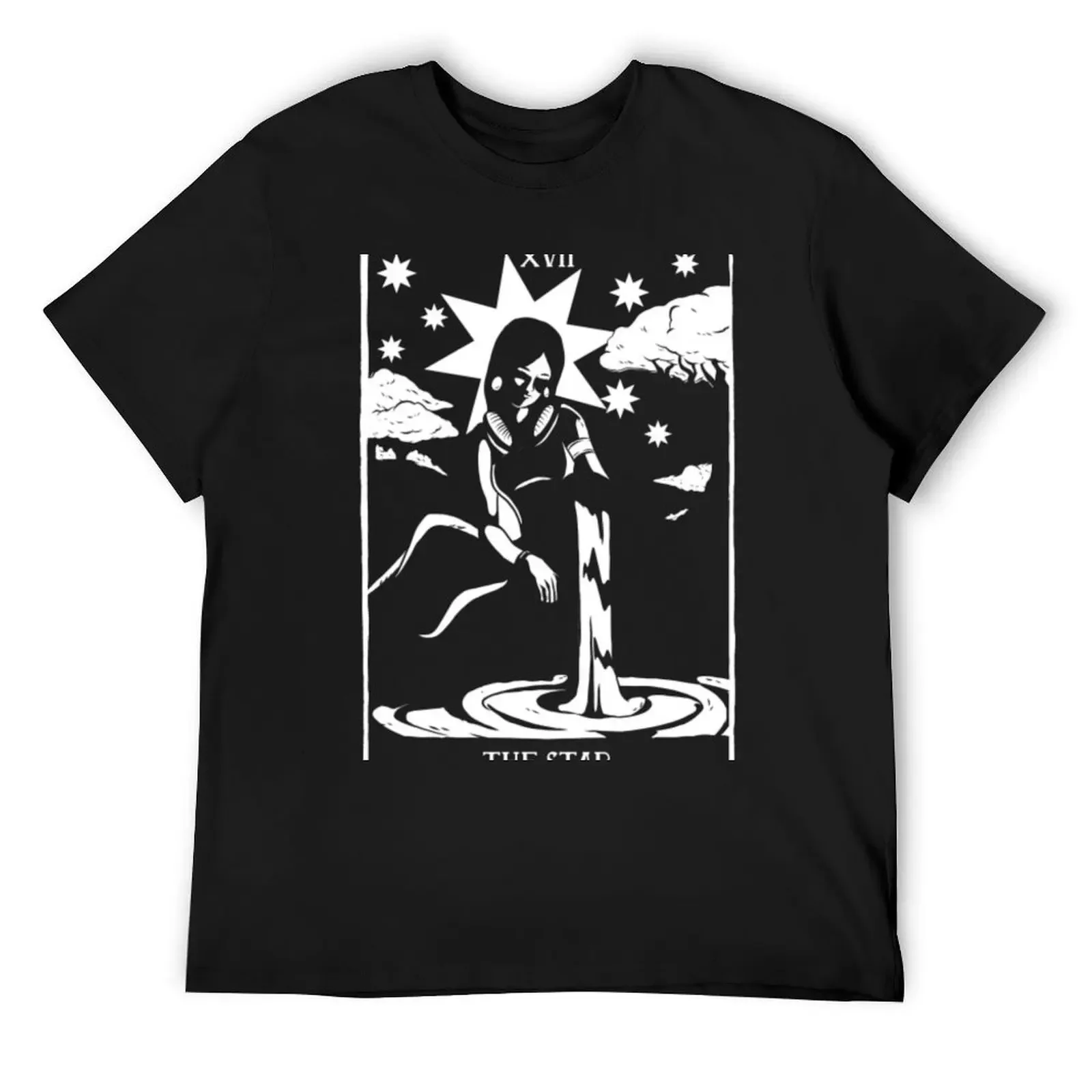 Tarot Major Arcana XVII The Star T-Shirt anime figures customs design your own mens t shirt