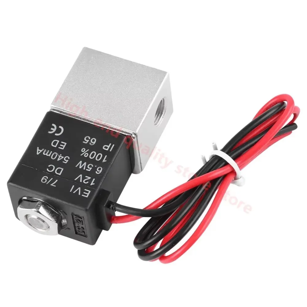 2 weg Pneumatische Porta magnetventil de alumínio 1/8 1/4 "BSP 24 v micro controle medizinismo ventilação luft kompressor pumpe teile 2