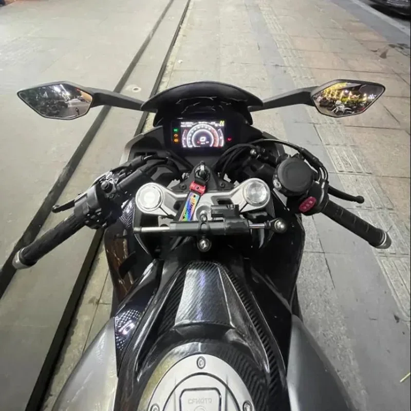 Motocyklowy stabilizator kierownicy, obejma, stabilizator do CFMOTO 450SR 2023 2024, kontrola bezpieczeństwa