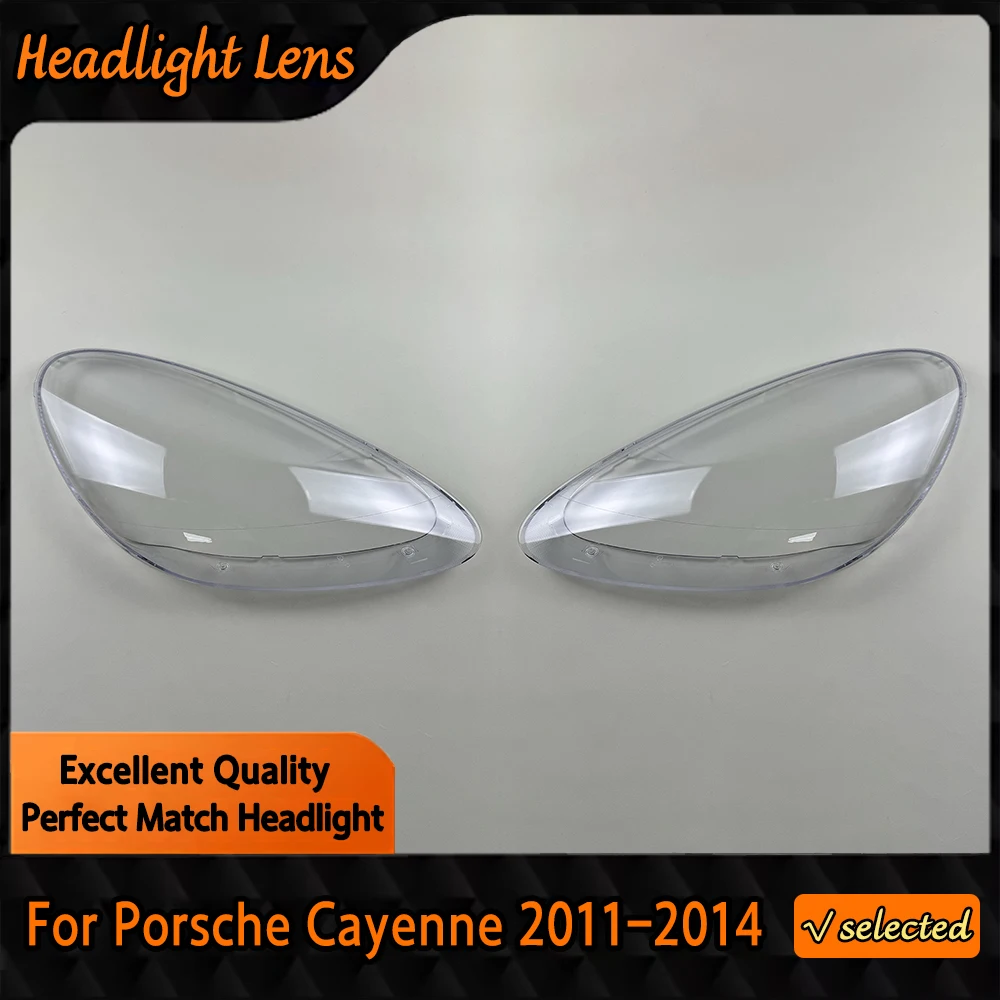 

Car Front Headlight Cover Transparent Lampshade Plexiglass Replace Original Lens Shell For Porsche Cayenne 2011 2012 2013 2014