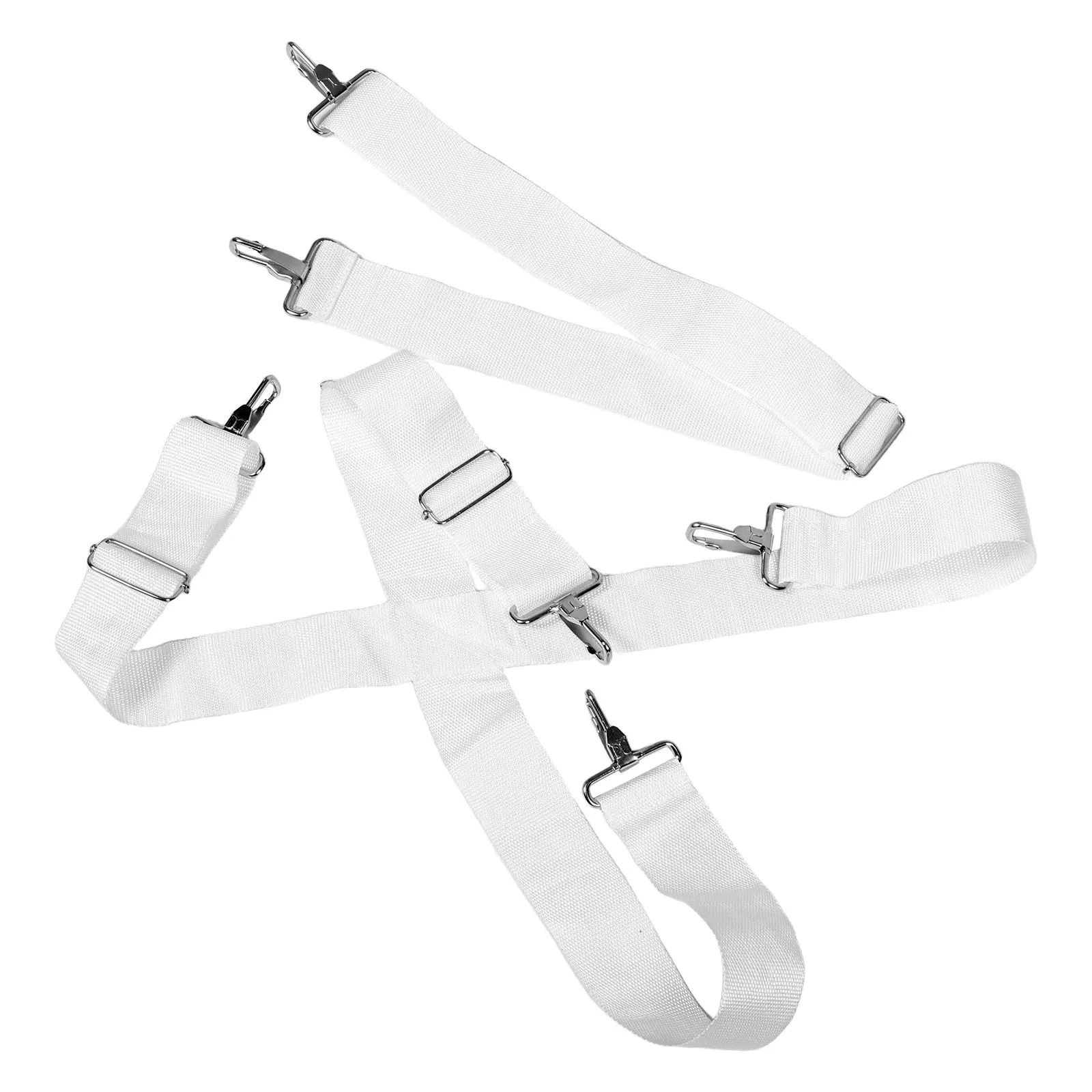 2 Pcs Drum Harness Strap with Metal Hook Instrument Accessories Drummer Adjustable Snare Straps Shoulder Sling