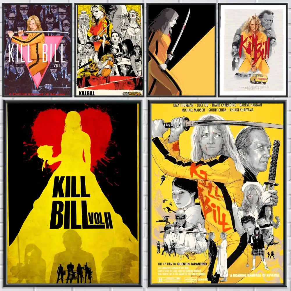 movie Kill Bill Poster Poster HD Self Adhesive Waterproof Art Print Wall Decor for Bedroom Living Room Home Gift