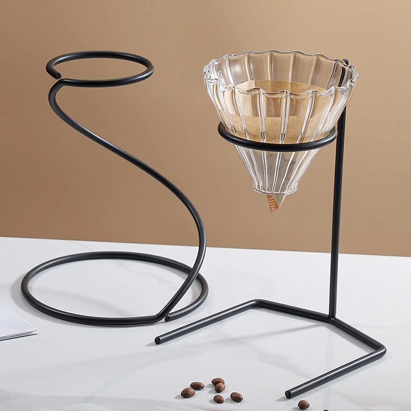 【Q】 Estante para verter sobre café, cafetera, filtro de goteo, soporte para tazas, soporte para cervecería, soporte de goteo manual, goteo para verter sobre goteo