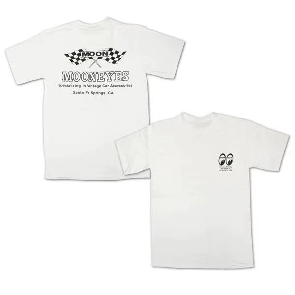 Neues Goes We Go Mooneyes Trendiges Modifiziertes Auto-Motorrad-Marken-T-Shirt aus Baumwolle mit Grafikdruck für Männer und Frauen im Sommer – Detail 3
