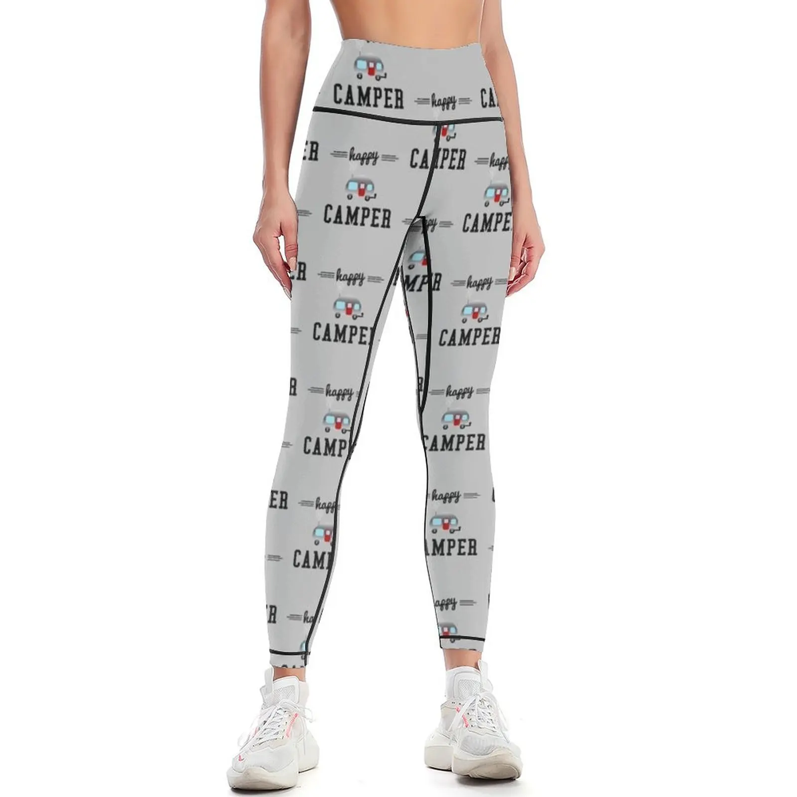 Happy Camper Leggings Legging sexy woman sport legging workout shorts sport set Womens Leggings