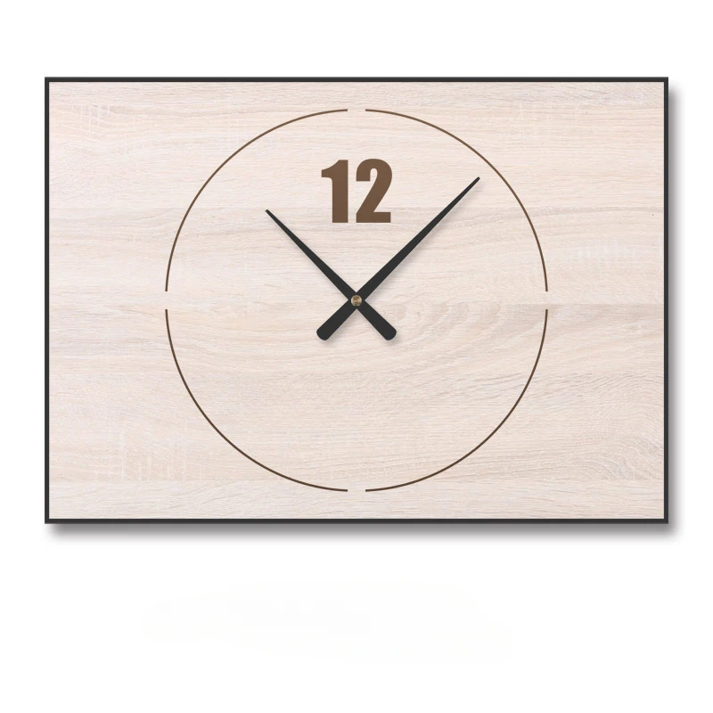 Creative Distribution Box Wall Clock Wood Meatl Gold Decorative Painting Modern Clocks Wall Home Decor Horloge Murale Gift