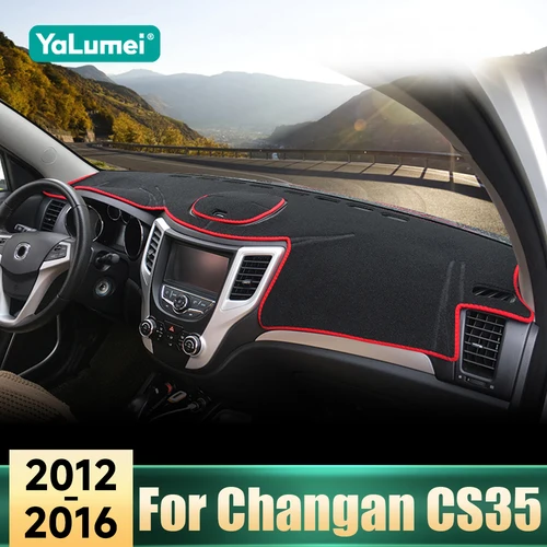 Accesorios para Changan CS35 2012 2013 2014 2015 2016 cubierta del salpicadero del coche evitar almohadillas de luz alfombrillas interiores protectoras antideslizantes