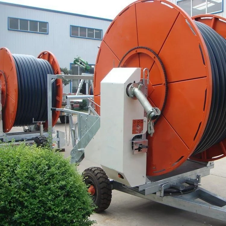 Travelling Irrigation System Rain  75 300tx Hose Reel Irrigation System with Traveling Irrigator Sprinkler  Italy Metal