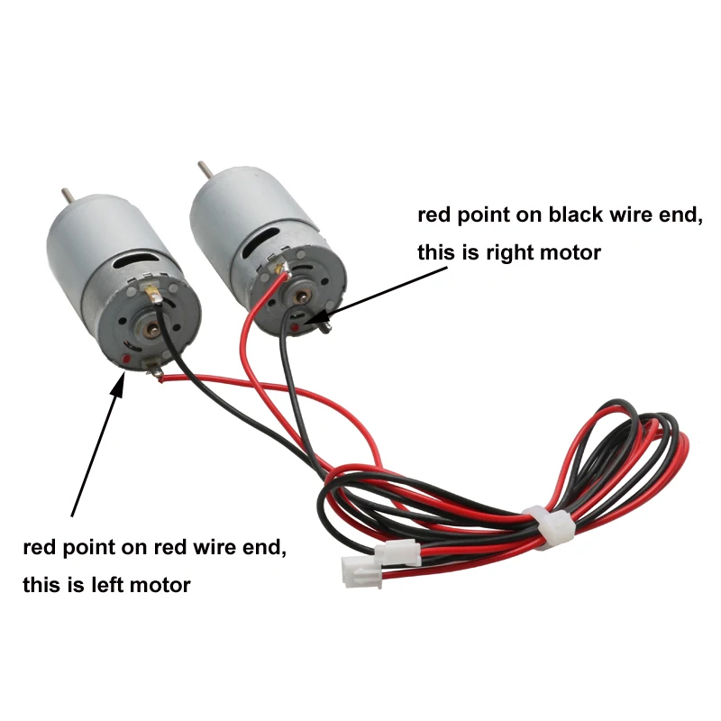 390 Built-in High Speed Motor with Wire 13000RPM/Min 5V-12V DIY for RC Bait Tug Boat Underwater Thruster Accessories