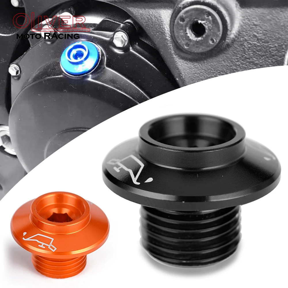 

Engine Oil Filler Cap For DUKE 125 200 390 390DUKE RC125 RC390 Crankcase Cap CNC Engine Oil Filler Screw Cover Plug