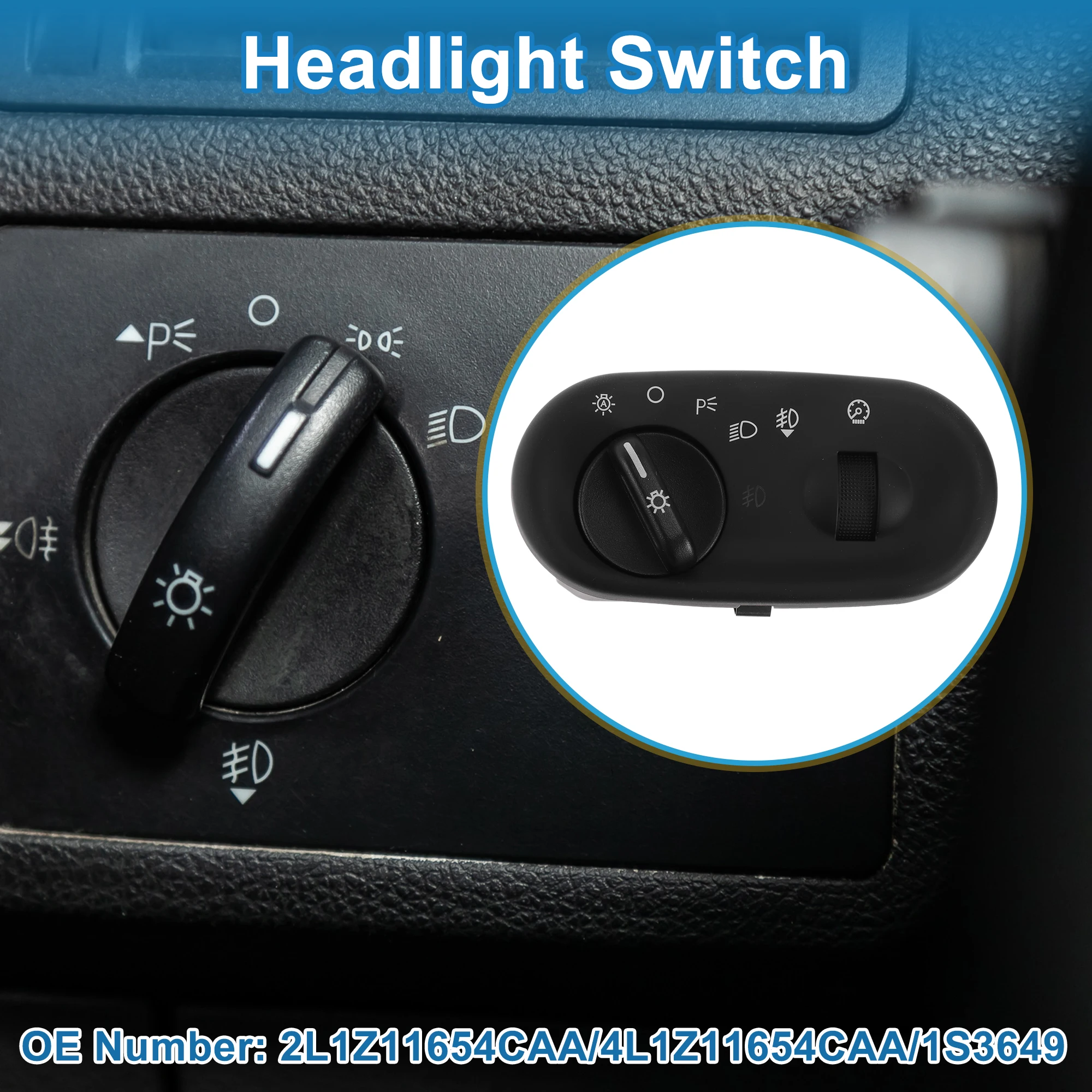 

UXCELL No.2L1Z11654CAA/4L1Z11654CAA/1S3649 Headlight Switch for Ford Expedition 02-06