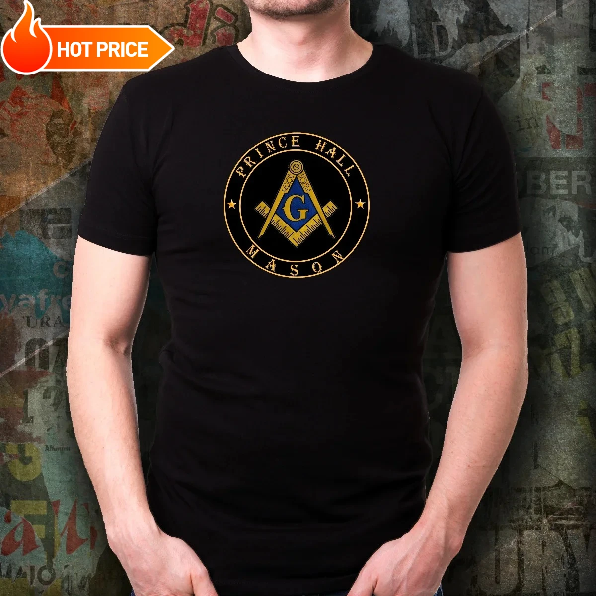 Masonic PHA Freemasonry Lodge Square Compass Symbol T Shirt. Short Sleeve 100% Cotton Casual T-shirts Loose Top Size S-3XL