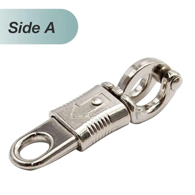 Quick Release Emergency Snap Buckle With Fixed Eye, Precision Zinc Alloy Hook Household Pet Buckle Leash Hook