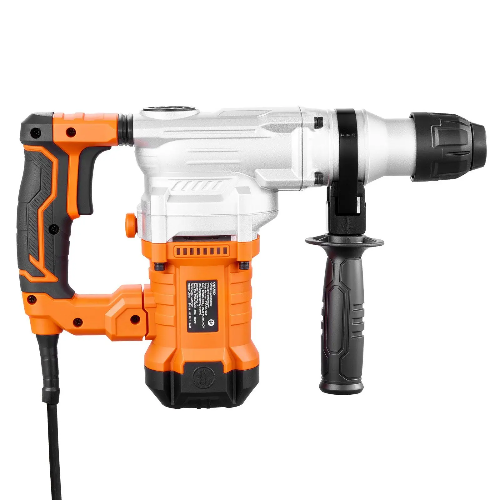 

Rotary Hammer Drill, 1-1/8 in SDS-Plus Electric Corded Heavy Duty Rotary Hammer, Including 3 Drill Bits, Flat Chisel, Pointed