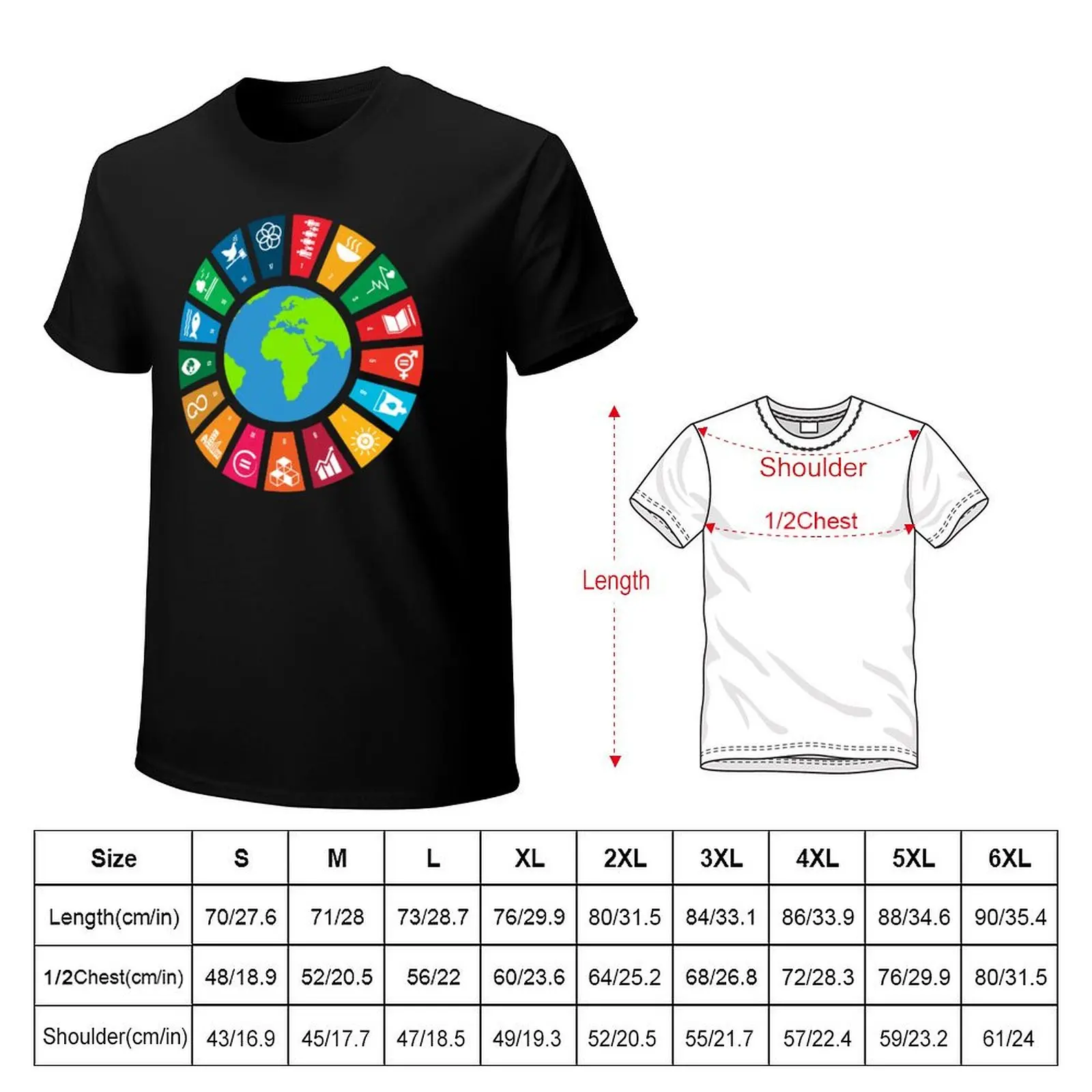 UN SDGs | UN Global Goals Logo | United Nations Sustainable Development Goals 2030 T-Shirt anime stuff mens clothing