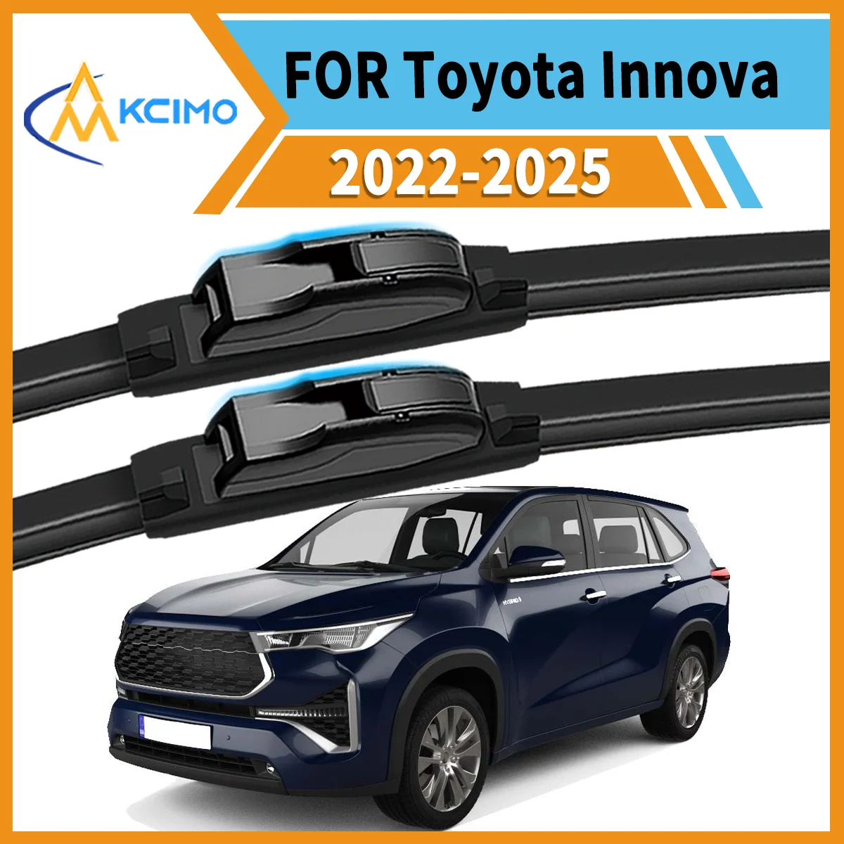 

Crystal Clear Driving 2PCS Windshield Wiper Blades for Toyota Innova AG10 2022-2025 All-Weather Reliability Durable & Safe