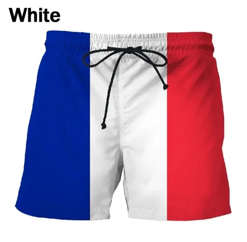 Germany USA UK Flag Beach Shorts Men 3D Printing Board Shorts Swimsuit homme 2024 Summer Hawaii Swim Trunks Cool Kids Ice Shorts