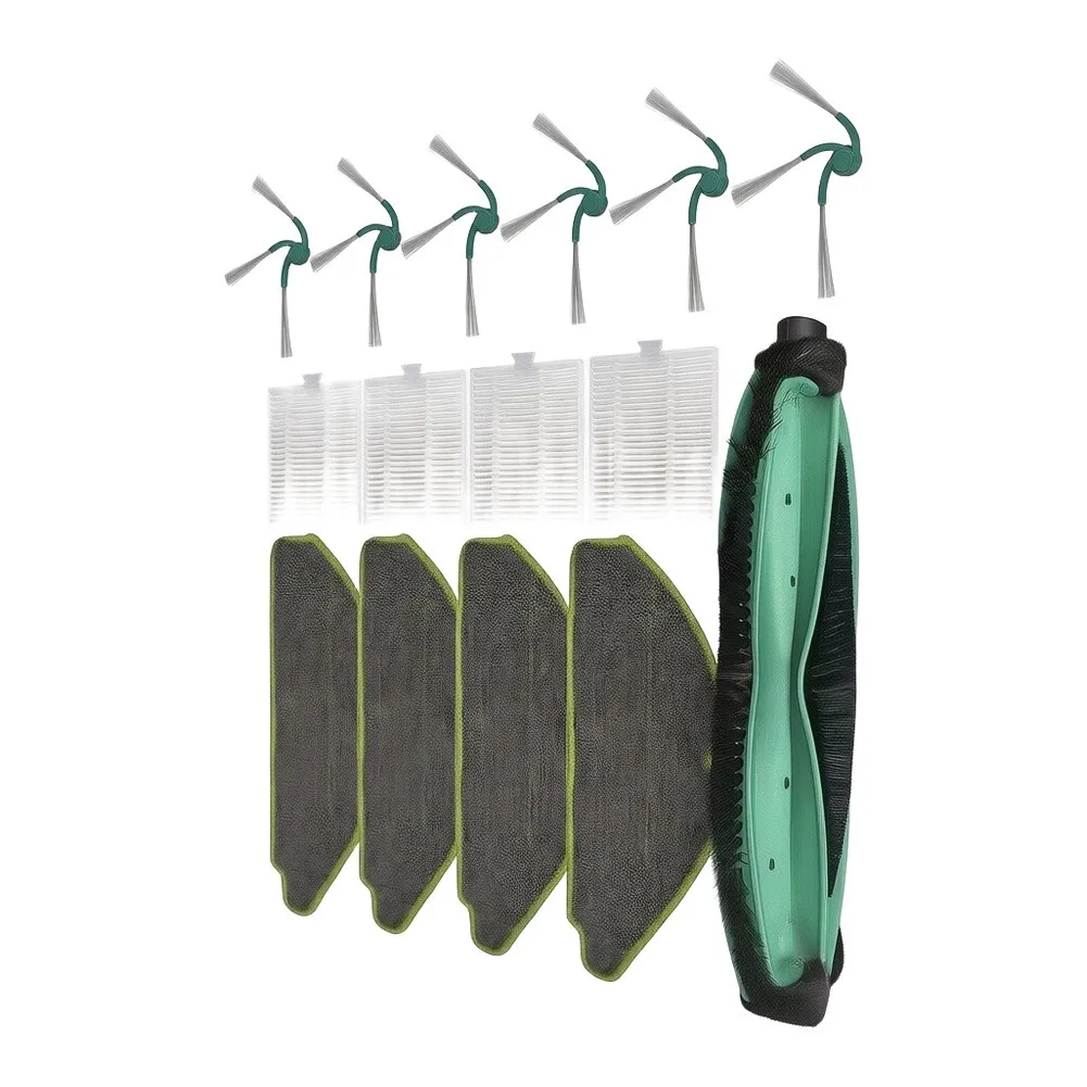 For Roomba 115Combo / 115Combo+ Compatible Accessory Set 15-Piece For Cleaning Kit Main Brush Side Brushes Filters Mop Pads