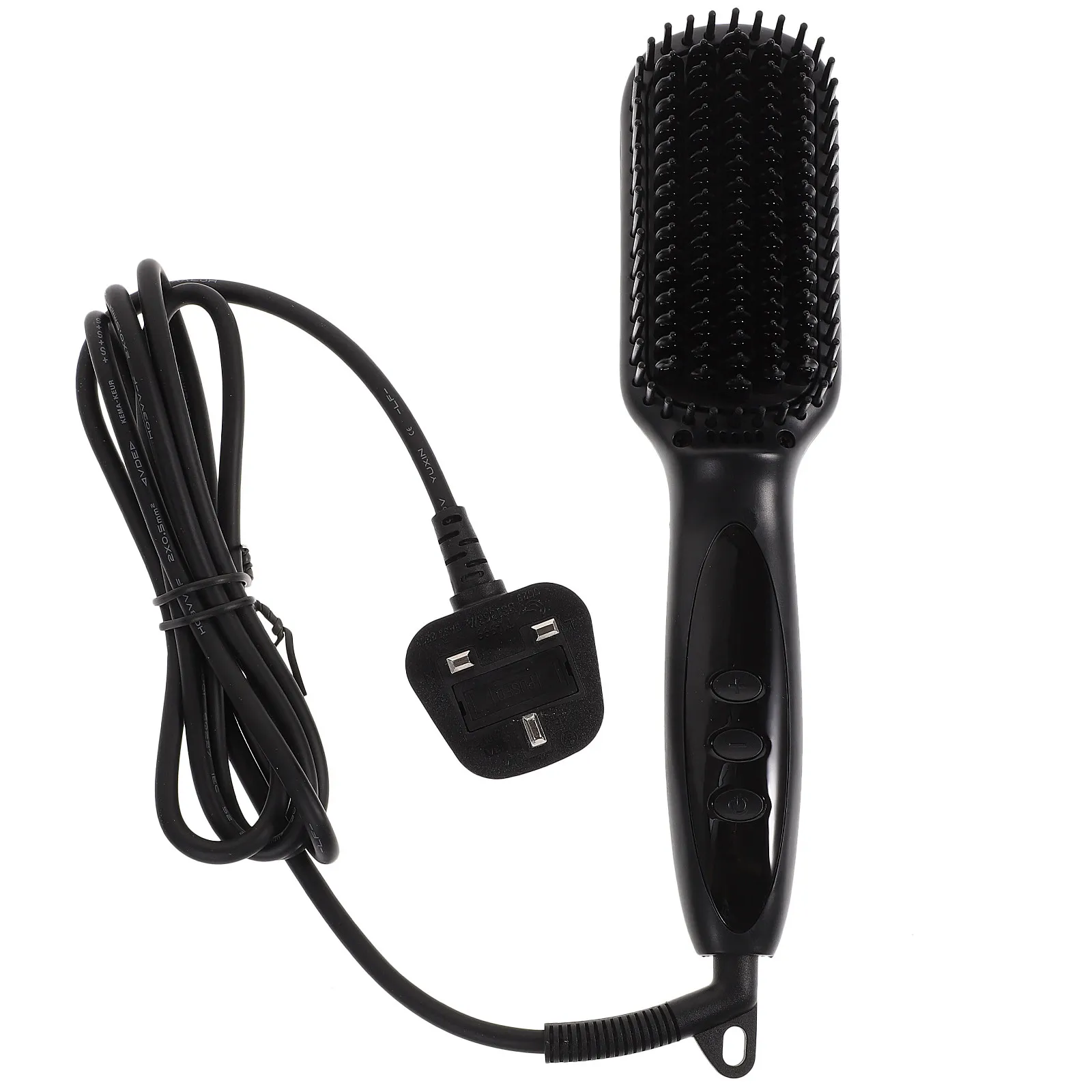 6-Setting Electric Beard Hair Straightening Brush Ceramic Heating Styler for Smooth Beard Straightener Tool