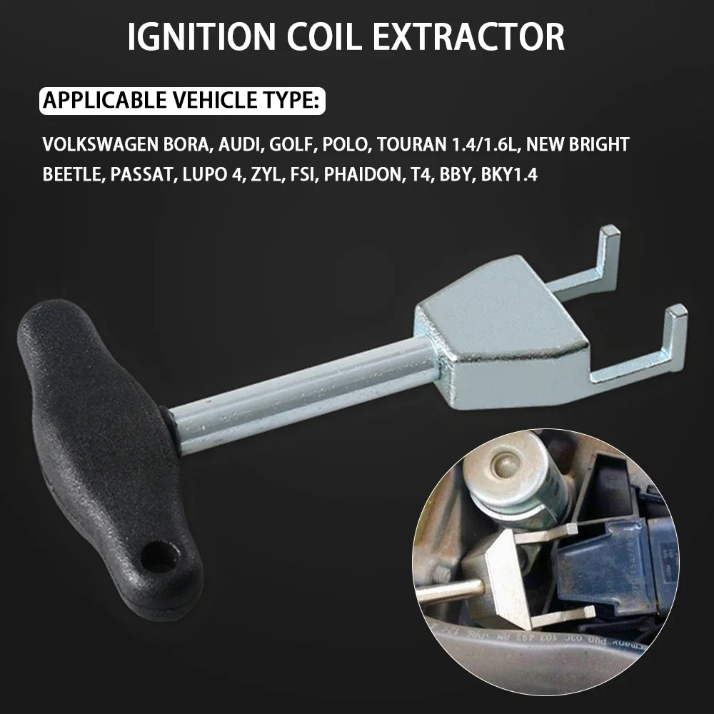 For VW POLOAUdiSagitar Lavida Octavia Extractor Auto Tool Ignition Coil Puller Removal Spark Plug Puller Tool T10094A