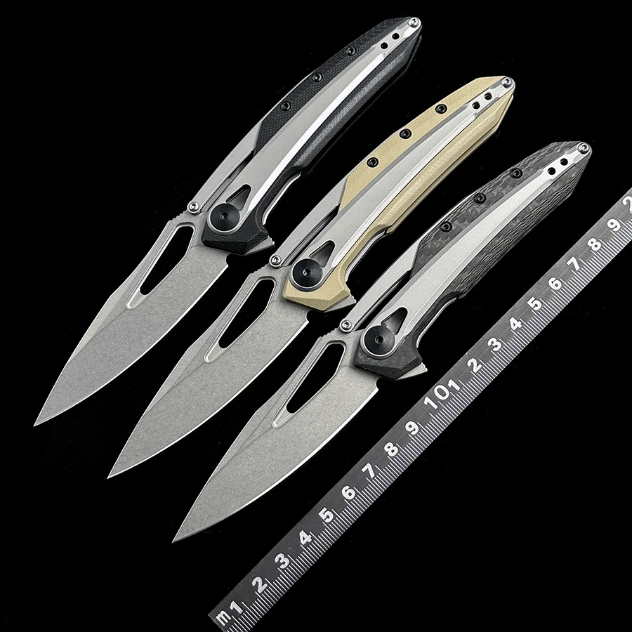 

OK 0990 0990CF 20CV Blade Carbon Fiber/G10 Handle Outdoor Camping Hunting Pocket EDC Folding Knife