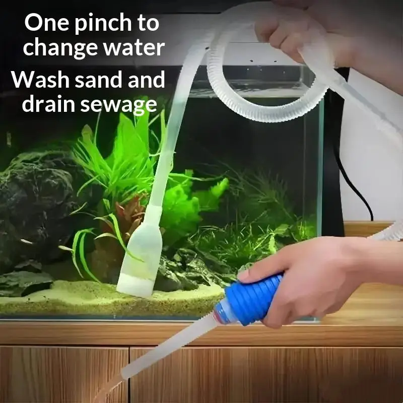 Fish Tank Water Changer Sand Washer Water Pump Fish Tank Water Absorber Siphon Pipe Manual Water Changer