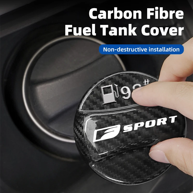 

Real Carbon Fiber Gas Fuel Tank Cover Oil Filler Dustproof Cap For Lexus F SPORT ES ES300 GS IS GS200 LS LX570 RX300 IS250 LX NX