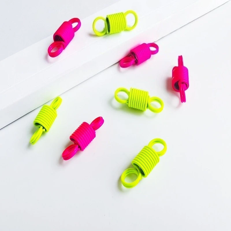 Spring Clasps Cord Crimp End Caps Fastener Connectors For DIY Leather Bracelet Necklace Jewelry Making Supplies