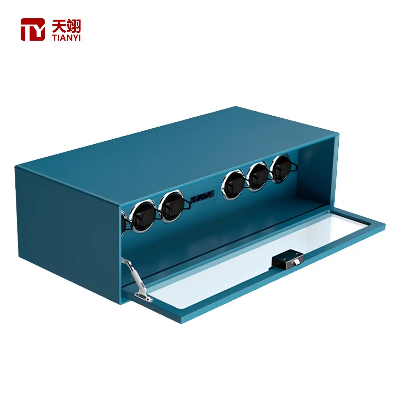 

High-end Leather Watch Winder Safe Smart Drawer Safe With Fingerprint Lock