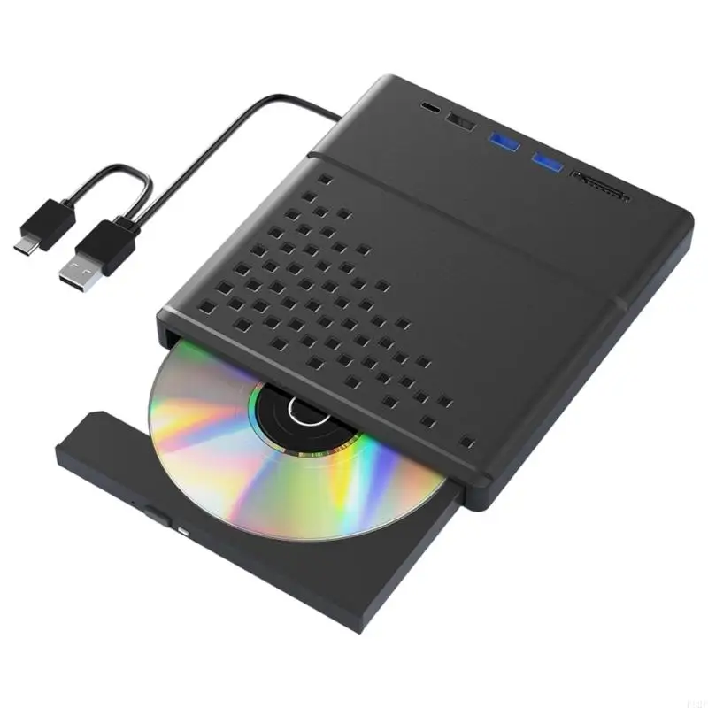Picture 5: NEW External DVDs Writer and Reader, USB3.0 2.0 and Type C DVDs Player Opticals Drives Burners for Laptops and Desktop